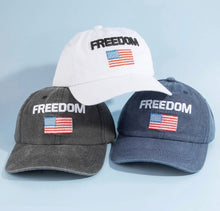 Load image into Gallery viewer, Freedom Embroidered Baseball Cap Collection
