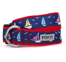 Load image into Gallery viewer, Sailboat Dog Collar & Lead Collection