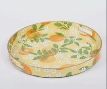 Load image into Gallery viewer, Orange Grove Round Tray