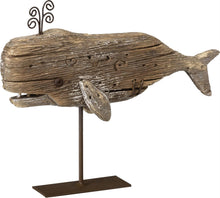 Load image into Gallery viewer, Wooden Whale Sitter