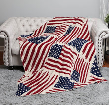 Load image into Gallery viewer, Cross Flags Throw Blanket