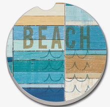 Load image into Gallery viewer, Beachscapes Stone Car Coaster