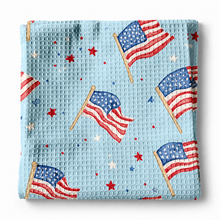 Load image into Gallery viewer, Patriotic Kitchen Waffle Towel