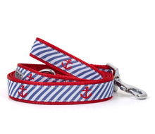 Load image into Gallery viewer, Navy Anchor Dog Bandana, Collar, & Lead Collection