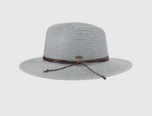 Load image into Gallery viewer, Two-Tone Leather Cord Panama Hat Collection