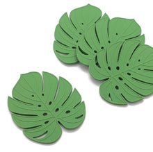 Load image into Gallery viewer, Monstera Leaf Silicone Coasters- S/4