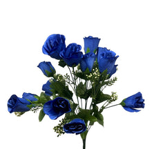 Load image into Gallery viewer, 18 Blue Bud Roses w/ Filler