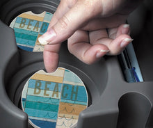 Load image into Gallery viewer, Beachscapes Stone Car Coaster