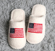 Load image into Gallery viewer, American Flag House Slippers
