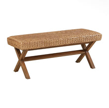 Load image into Gallery viewer, Hand Woven Hyacinth Bench