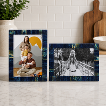 Load image into Gallery viewer, Handcrafted Blue Bone Picture Frame 8" x 10"