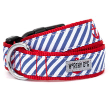 Load image into Gallery viewer, Navy Anchor Dog Bandana, Collar, & Lead Collection