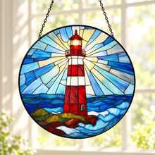 Load image into Gallery viewer, Lighthouse Stained Glass Suncatcher Collection