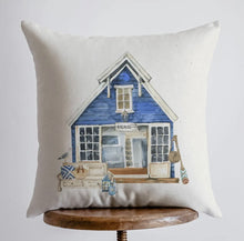 Load image into Gallery viewer, Beach House Accent Pillow- 10”x10”