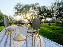 Load image into Gallery viewer, Black French Weave Bistro Table