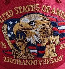 Load image into Gallery viewer, 250th Anniversary Baseball Hat Collection