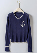 Load image into Gallery viewer, Anchor V-Neck Knit Top Collection