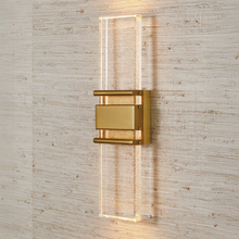 Load image into Gallery viewer, Banded Block LED Sconce