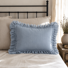 Load image into Gallery viewer, Frayed Edge Pillow Sham Collection
