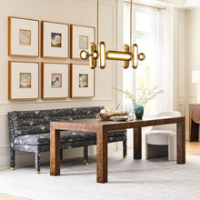 Load image into Gallery viewer, Crafted Olive-Ash Burl Wood Dining Table 84"