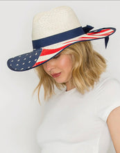 Load image into Gallery viewer, Patriotic Floppy Oversized Sun Hat