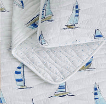 Load image into Gallery viewer, Sailboat King Quilt & Sham Set