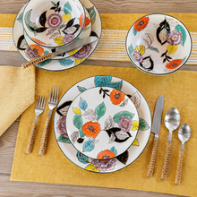 Load image into Gallery viewer, Hand Painted Poppy Garden Dinnerware Collection