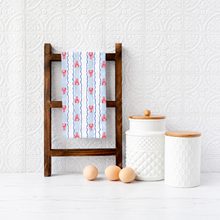 Load image into Gallery viewer, Lobster Striped Flour Sack Dish Towel