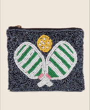 Load image into Gallery viewer, Pickleball Seed Beaded Coin Purse