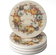 Load image into Gallery viewer, Pumpkin Time Stone Coasters- S/4