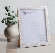 Load image into Gallery viewer, White Mother-of-Pearl Picture Frame Collection