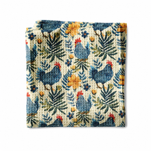 Load image into Gallery viewer, Farmhouse Chicken Waffle Dish Towel