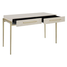 Load image into Gallery viewer, White Faux Shagreen Desk