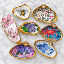 Load image into Gallery viewer, Decoupage Shell Trinket Dish Collection