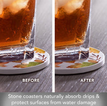 Load image into Gallery viewer, “Where There Is Fall” Stone Coaster
