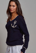 Load image into Gallery viewer, Anchor V-Neck Knit Top Collection
