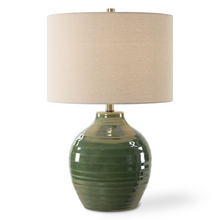 Load image into Gallery viewer, Moss Glazed Table Lamp