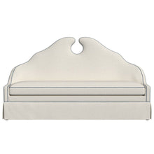 Load image into Gallery viewer, 84” Keyhole Skirted Bench Collection
