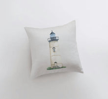 Load image into Gallery viewer, Lighthouse Accent Pillow- 10”x10”