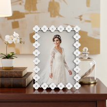 Load image into Gallery viewer, White Enamel Clover Photo Frame Collection