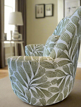 Load image into Gallery viewer, Custom Botanical Nest Swivel Chair