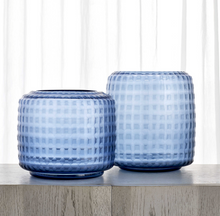 Load image into Gallery viewer, Waterways Blue Vases Set/2