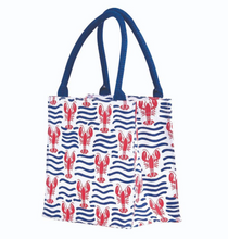 Load image into Gallery viewer, Lobster Waves Reusable Gift Bag Tote