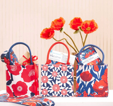 Load image into Gallery viewer, Poppies Reusable Gift Bag Tote