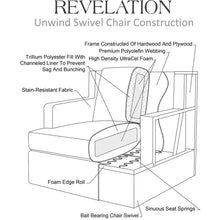 Load image into Gallery viewer, Unwind Swivel Chair Snuggle Vanilla