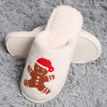 Load image into Gallery viewer, Gingerbread House Slippers

