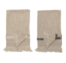 Load image into Gallery viewer, Cotton Fringe Tea Towels - Set/2
