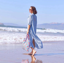 Load image into Gallery viewer, Lobster Waves Reusable Shopper
Tote Bag
