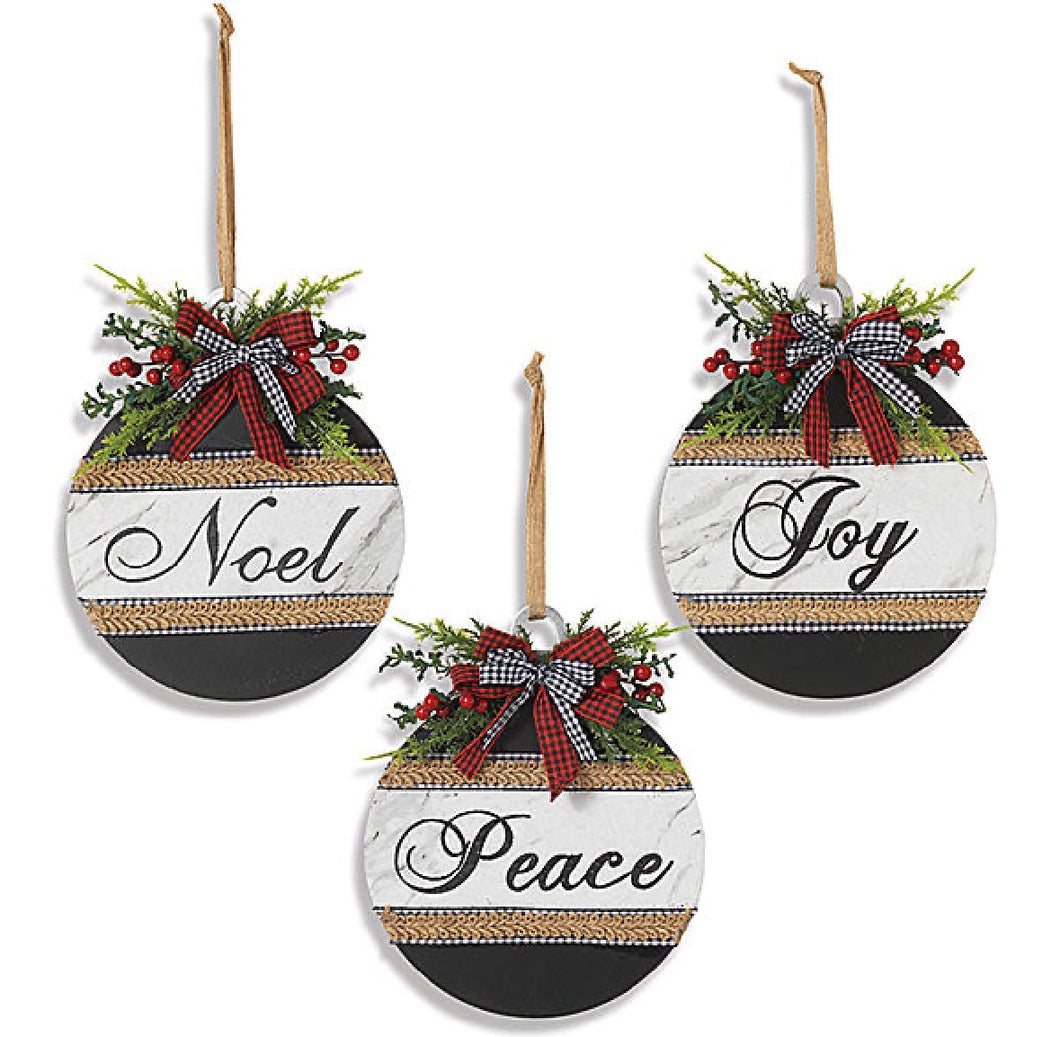Wood Holiday Ornament Collection