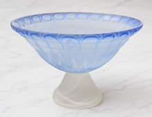 Load image into Gallery viewer, Blue Glass Pedestal Bowl
